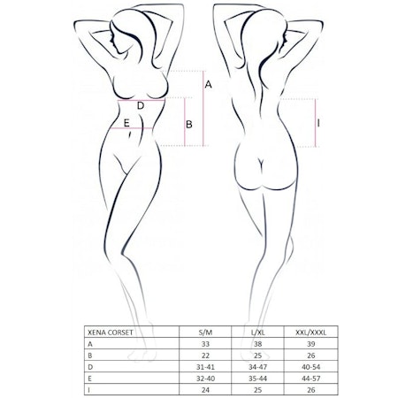 KORSETT PASSION WOMAN XENA – Vit L/XL Modell för Elegant och Förförisk Silhuett