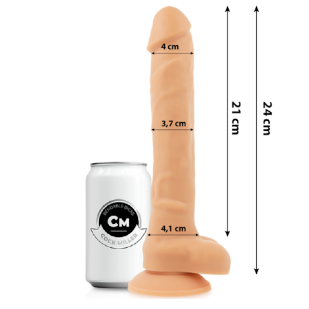 Cock Miller XL Silikon Dildo – Realistisk Dildo 24 cm x 4,1 cm i Mjukt Silikon för Intensiv Njutning