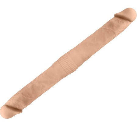 SILEXD – Lång Realistisk Dubbeldildo i Silikon, 42.5 cm x 4.4 cm – För Intensiv Dubbel Stimulans och Realistisk Upplevelse