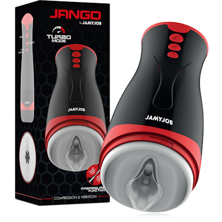 LÖSVAGINA JAMYJOB - JANGO AUTOMATISK MASTURBATOR MED TRYCK & VIBRATIONER