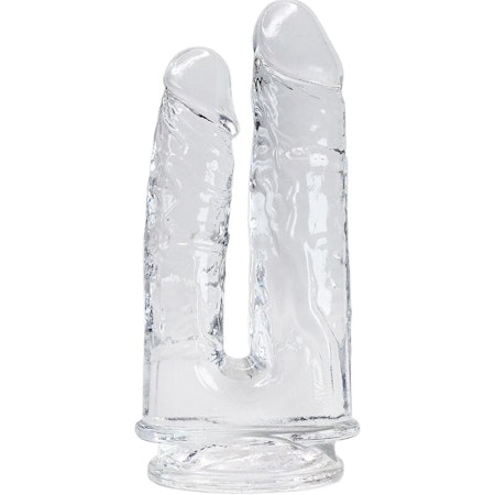 Alive – Imperium Realistisk Penis Dildo Dubbel Penetrerande Genomskinlig 12/14 cm för Intensiv Stimulans