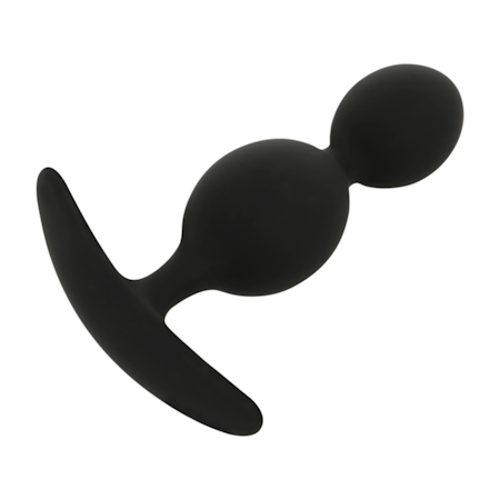 BLACK&SILVER – Analplugg i Silikon 9 cm Svart, För Bekväm och Intensiv Anal Stimulans
