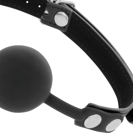 GAG-BALL DARKNESS - SVART SILIKON