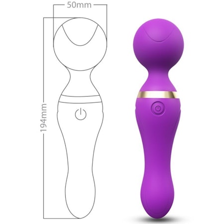 Armony – Freeza Massage & Vibrator med Superflexibelt Huvud Lila för Målriktad Njutning