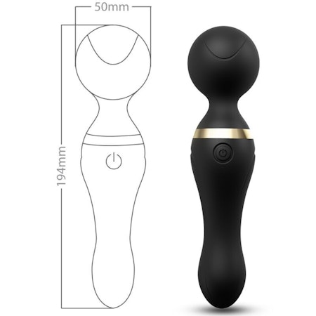 Armony – Freeza Massage & Vibrator med Superflexibelt Huvud Svart för Djupgående Stimulans