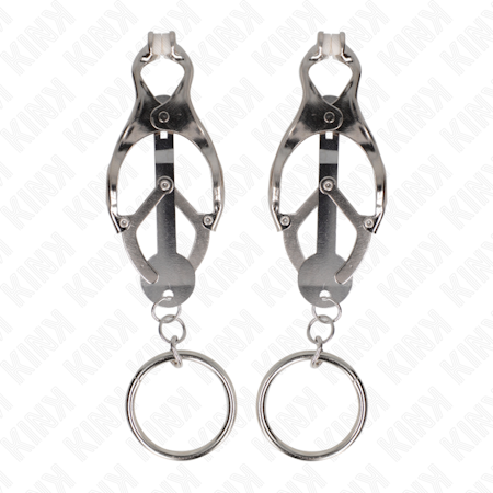 KINK - JAPANSKA CLOVER NIPPEL KLÄMMOR SILVER