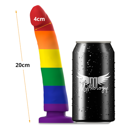 Mythology Devon Pride Dildo 20 cm för Fantasifull och Färgstark Njutning