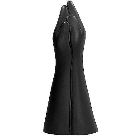 All Black Fister – Realistisk Fisthand med Arm 39 cm för Djup Fisting & Extrem Lek
