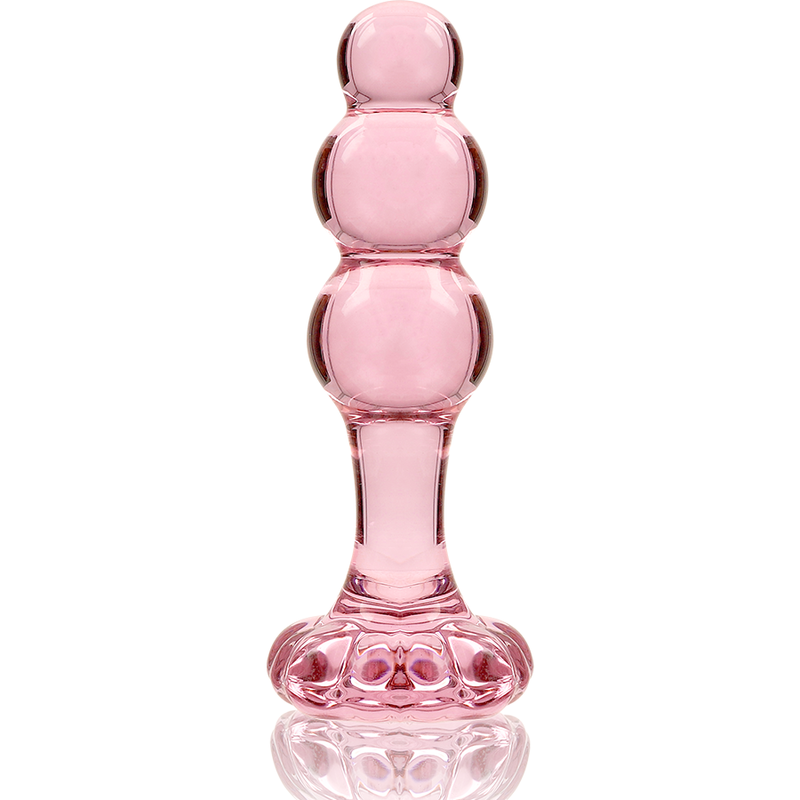 "NEBULA SERIES by Ibiza – Model 1 Analplugg i Rosa Glas, 10,5 cm x 3 cm för Elegant och Sensorisk Anal Stimulans