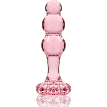 "NEBULA SERIES by Ibiza – Model 1 Analplugg i Rosa Glas, 10,5 cm x 3 cm för Elegant och Sensorisk Anal Stimulans