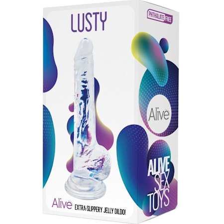 ALIVE - LUSTY REALISTISK GENOMSKINLIG DILDO 18 CM