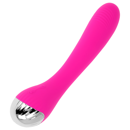 Ohmama - Flexibel Vibrerande G-Punkt Vibrator Rosa 19 CM – Anpassningsbar Design för Intensiv G-Punktsstimulering och Långvarig Njutning