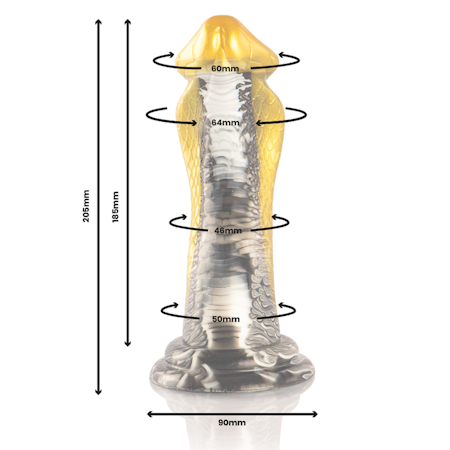 EPIC - DRAKON COBRA FANTASY DILDO MED SUGPROPP GUL