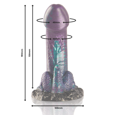 EPIC - BASILISK FANTASY DILDO PLEASURE MINDRE STORLEK