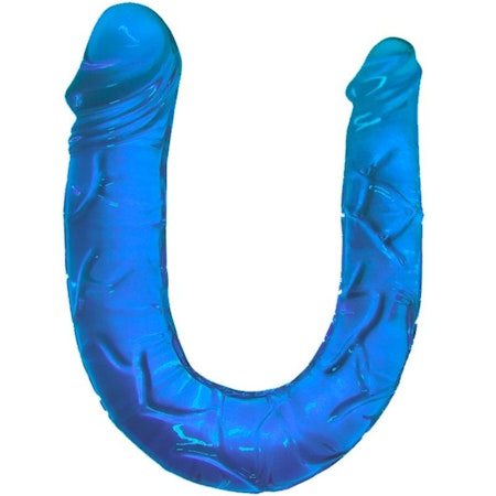 BAILE DUBBELDILDO BLÅ TRANSPARENT TJOCKLEK 4 CM