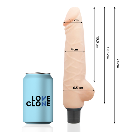LOVECLONE Harald – Självsmörjande Realistisk Vibrator för Intensiv Njutning (24 cm x 4 cm)