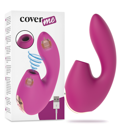 CoverMe – KlitorisSUG och Kraftfull G-Punktsvibrator – Kombinerad Stimulering för Intensiv Klitoris- och G-Punktsnjutning