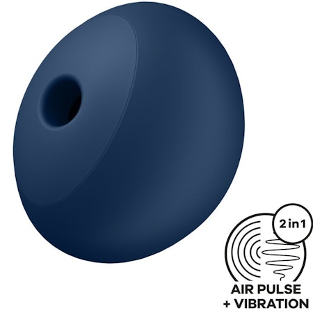 SATISFYER AIR POWER 4 STIMULATOR & VIBRATOR – Blå Modell med 12 Vibrationer för Intensiv Klitorisstimulering och Njutning