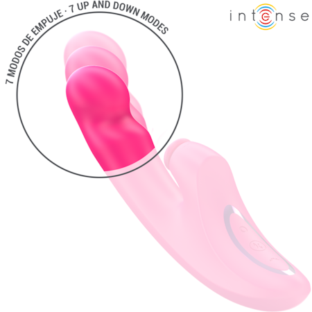 INTENSE Emi Vibrator 13,5 CM Multifunktion 3-i-1, 10 Vibrationer, Rosa – Kompakt och Allsidig Vibrator för Intensa och Anpassningsbara Upplevelser