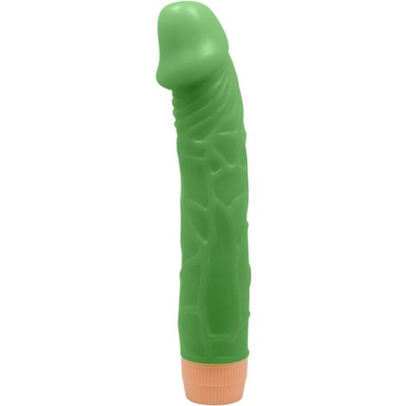 "BAILE - BILL Realistisk Dildo Vibrator 22,5 CM Grön – Stark Vibrator för Realistisk Njutning och Intensiv Stimulering"