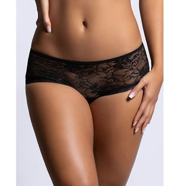 Queen Lingerie blommiga spetstrosor med öppen baksida – S/M, sensuell och elegant design för en sexig och sofistikerad look