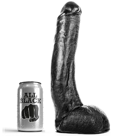 Monster Dong från All Black – Kraftfull Dildo 29 cm för Intensiv Stimulans & Extrem Känsla
