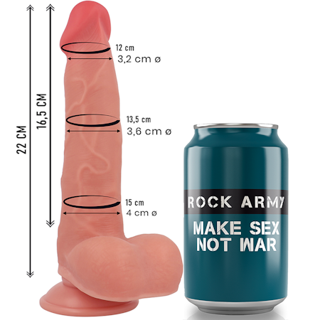 Rockarmy Raptor – Flytande Silikon Dildo 22 cm x Ø 3.6 cm för Realistisk och Mångsidig Njutning