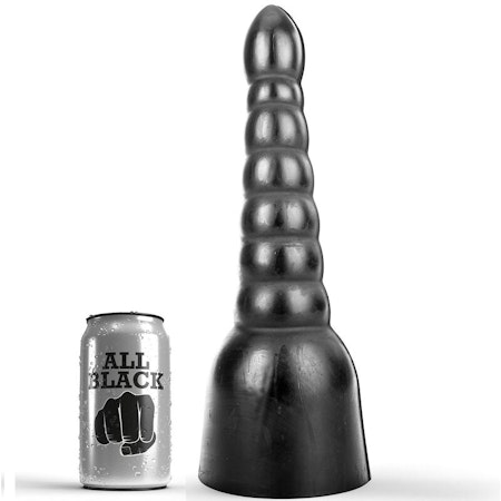 All Black XXL Dildo – Extremt Stor 34 cm Dildo med 11 cm Diameter för Hardcore Njutning