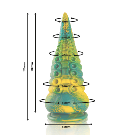EPIC - CETUS GRÖN TENTAKEL DILDO SMALL