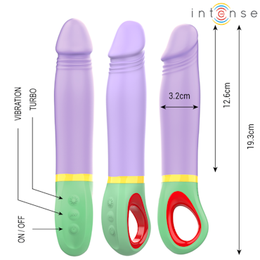 Intense – Velma Classic Lila Vibrator för Klassisk och Effektiv Stimulans