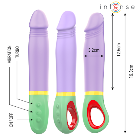 Intense – Velma Classic Lila Vibrator för Klassisk och Effektiv Stimulans