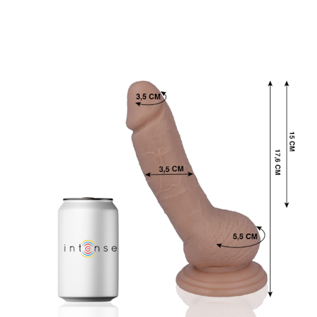 Mr Intense 15 – Realistisk strapon-dildo 17,6 cm x 3,5 cm för bekväm och njutbar användning