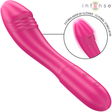 INTENSE - Belinda Vibrator 19 CM Flexibel med 10 Vibrationer, Rosa – Anpassningsbar Stimulering för Optimalt Njutning och Komfort