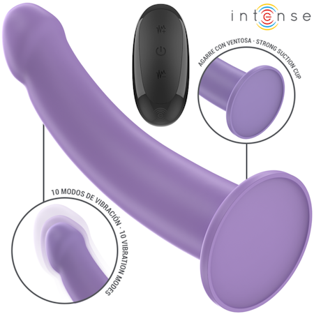 INTENSE - Eddie G-Punkt Vibrator 17,5 CM med 10 Vibrationer, Lila och Fjärrkontroll – Perfekt för Precist och Intensivt G-Punktsnöje