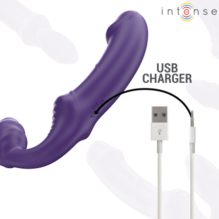 INTENSE – Jill Dubbelvibrator 20 CM Lila med Fjärrkontroll – För Dubbelt Nöje och Anpassningsbar Stimulering
