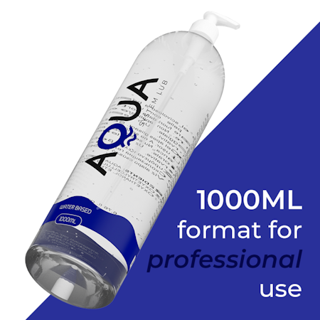 AQUA QUALITY 1 LITERS PUMPFLASKA – Vattenbaserat Glidmedel för Ultimat Komfort och Långvarigt glid, 1000 m