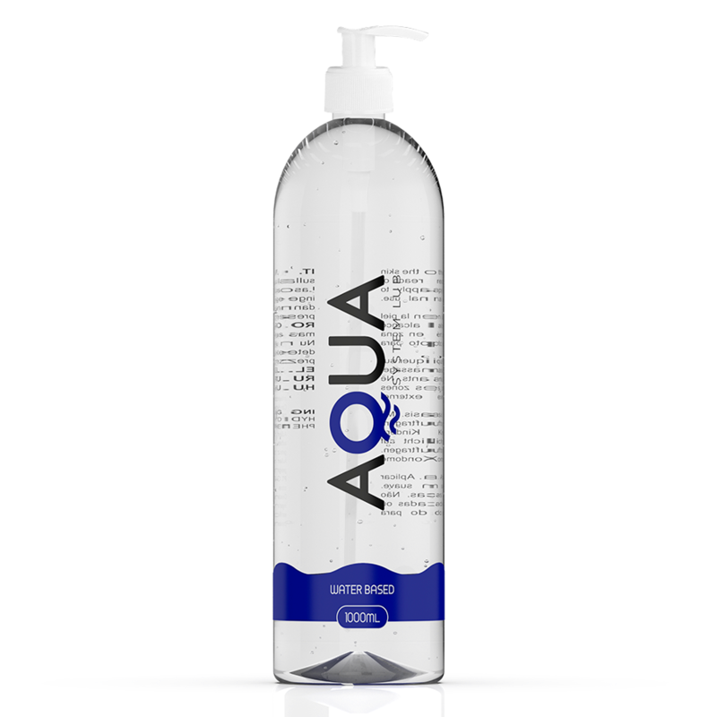 AQUA QUALITY 1 LITERS PUMPFLASKA – Vattenbaserat Glidmedel för Ultimat Komfort och Långvarigt glid, 1000 m