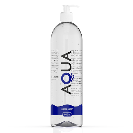 AQUA QUALITY 1 LITERS PUMPFLASKA – Vattenbaserat Glidmedel för Ultimat Komfort och Långvarigt glid, 1000 m