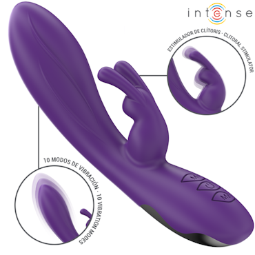 Intense Randall Rabbit Vibrator med 10 Vibrationslägen – Lila Rabbit Dildo för Intensiv Njutning