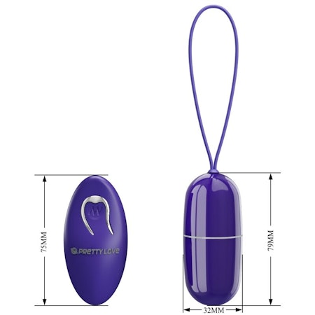 Pretty Love – Arvin Youth Violating Egg Fjärrstyrd Vibrator Lila – Kompakt och Kraftfull Stimulans