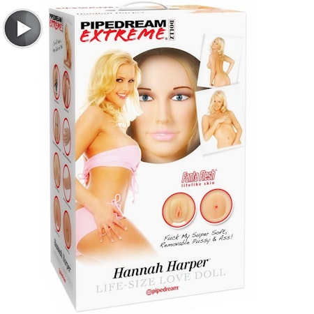 Realistisk Sexdocka i Fullstorlek – Hannah Harper Liggdocka med Kurvig Kropp & Äkta Känsla från Extreme Dollz