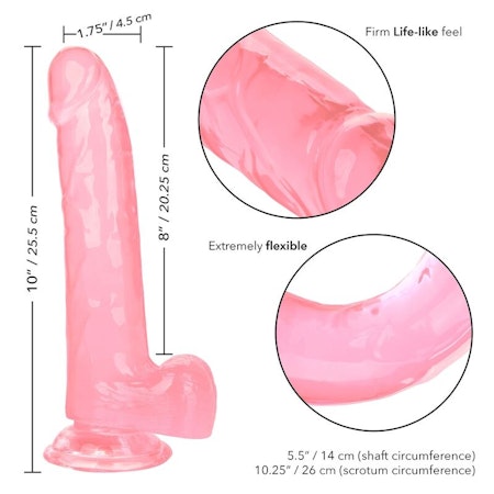 Köp CalExotics Size Queen Dildo Rosa 20,3 cm – Stora Rosa Dildo för Intensiv Njutning