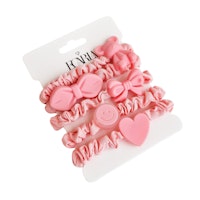 Rosa hårsnoddar 5pack