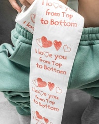 Toalettpapper "I love you"