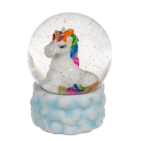 "Snöglob" Glitter Enhörning