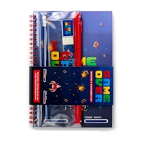 Set "Game Over" Skolstart anteckningsbok, fodral etc