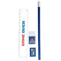 Set "Game Over" Skolstart anteckningsbok, fodral etc
