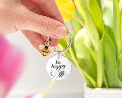 Nyckelring Bee Happy