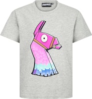 Fortnite T-shirt Grå med stor lama