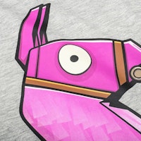 Fortnite T-shirt Grå med stor lama